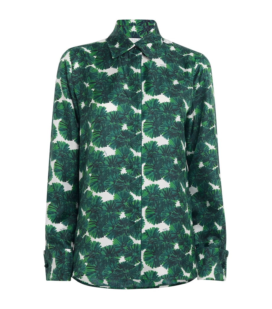 Silk Print Shirt EMERALD Image 1