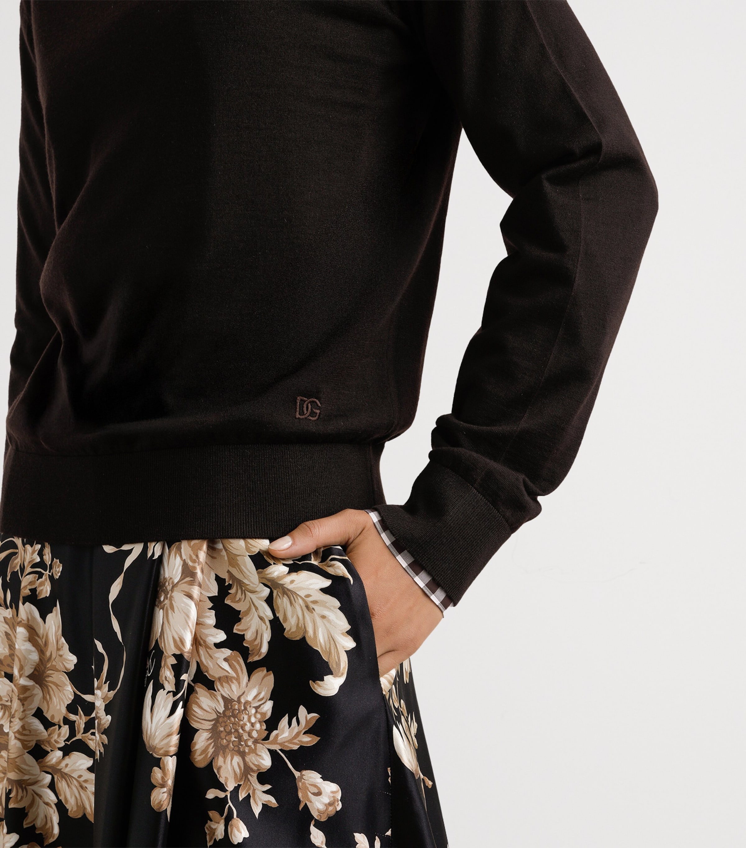 Cashmere Sweater M0682-EBONY Image 5