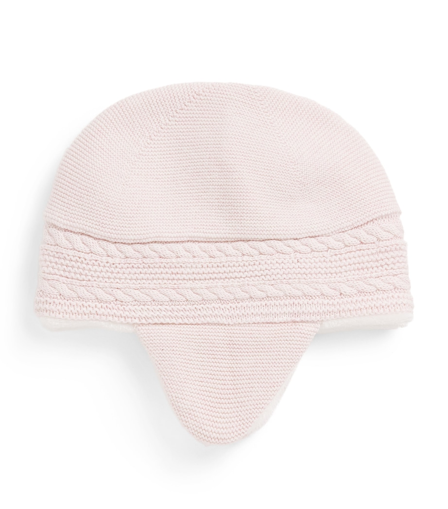 Cotton-Wool-Cashmere Bonnet Hat 31ROSE P LE  NACRE Image 1