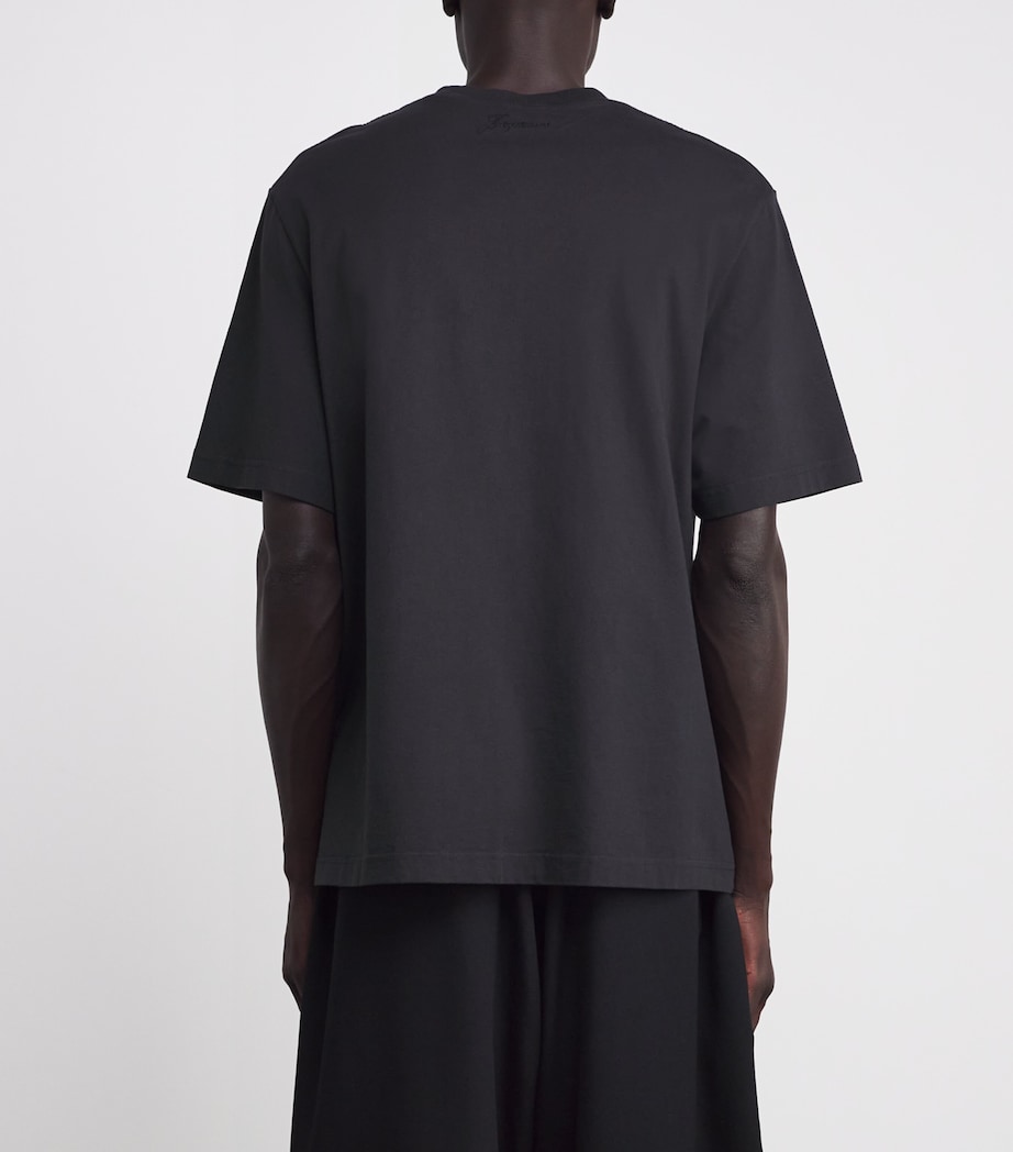 Cotton Signature T-Shirt 390-DARK NAVY Image 4