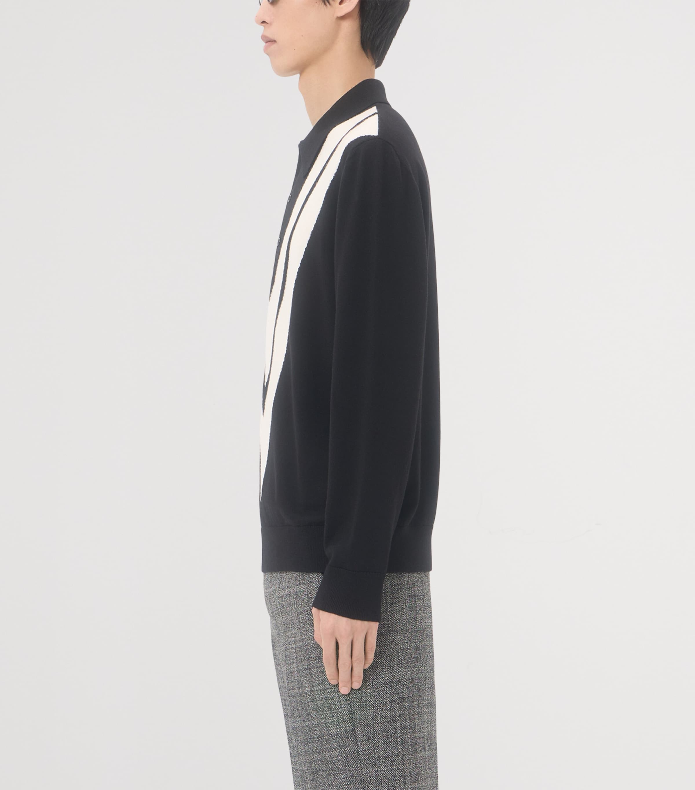 Valentino Garavani Mens Virgin Wool Logo Polo Shirt Image 3