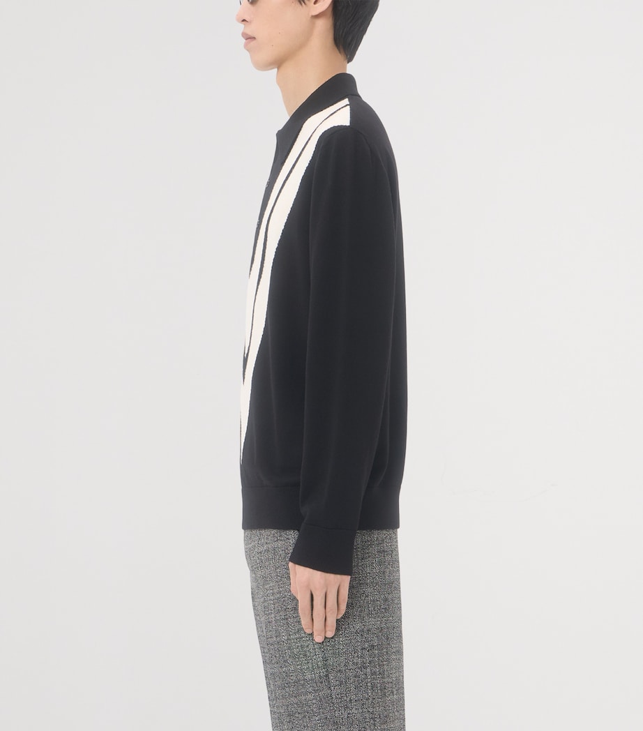 Valentino Garavani Mens Virgin Wool Logo Polo Shirt Image 3