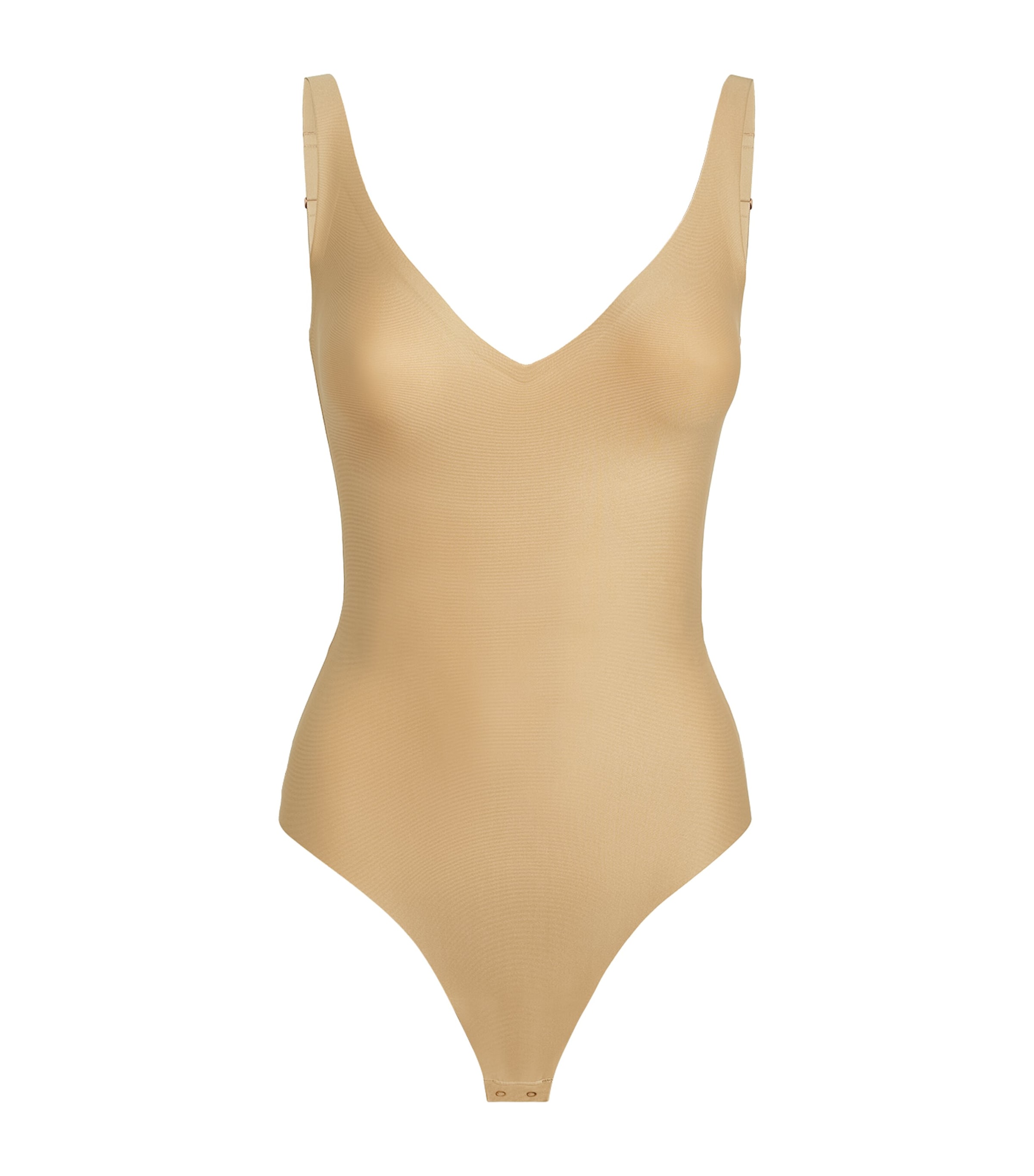 Skims Plunge Bodysuit In Nude