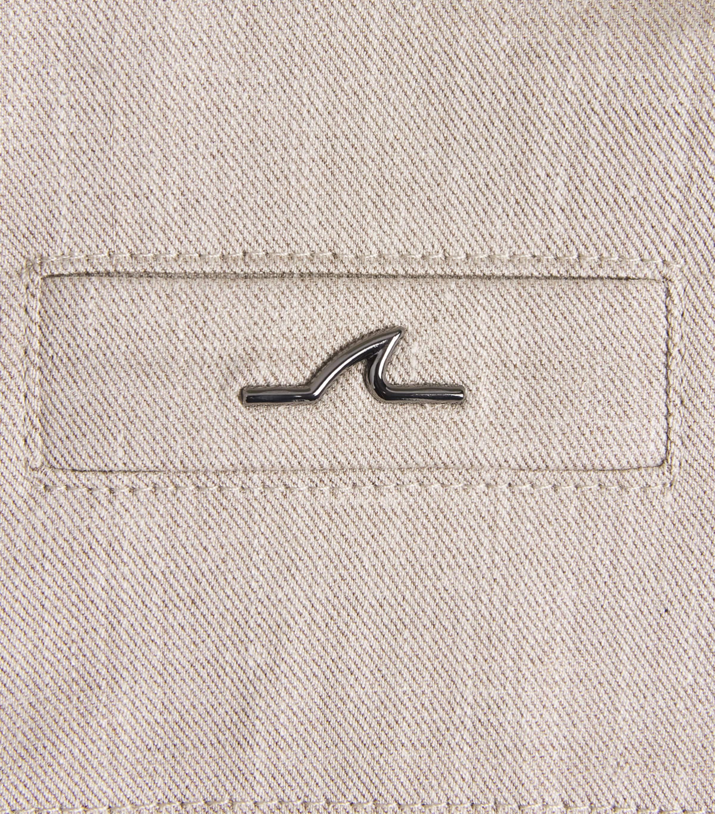 Paul & Shark Mens Wool-Blend Twin-Pocket Overshirt Beige Image 6