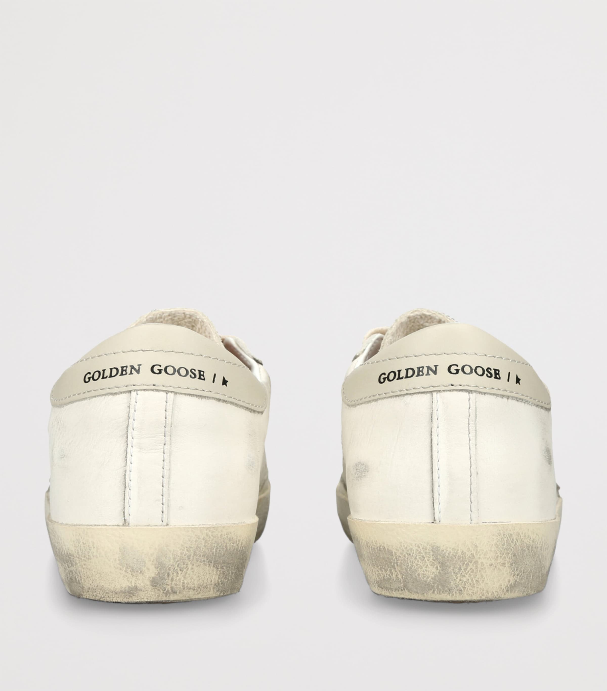 Golden Goose Leather Super-Star Sneakers White/oth Image 2