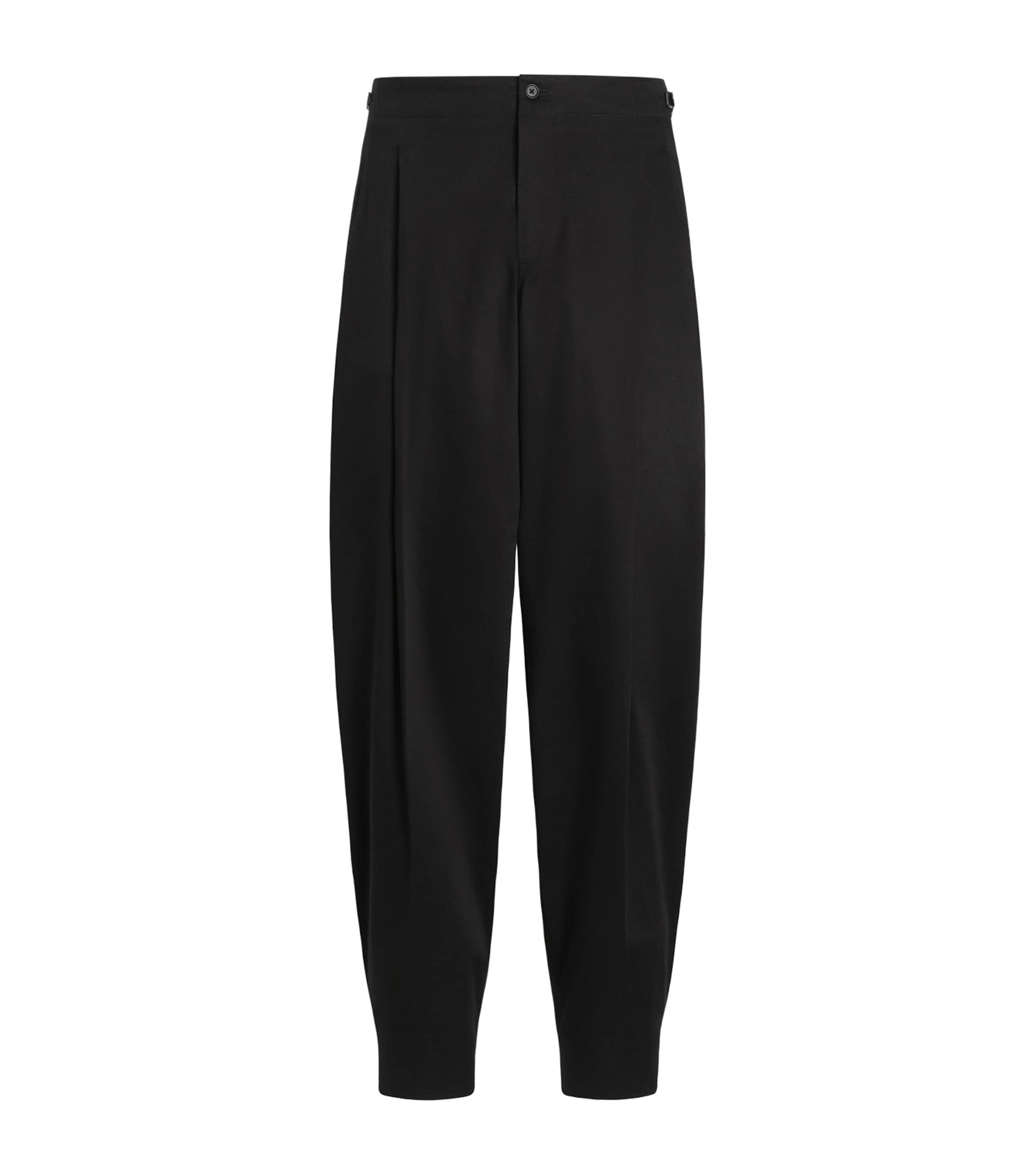 Dolce&Gabbana Mens Wide-Leg Trousers Black Image 1