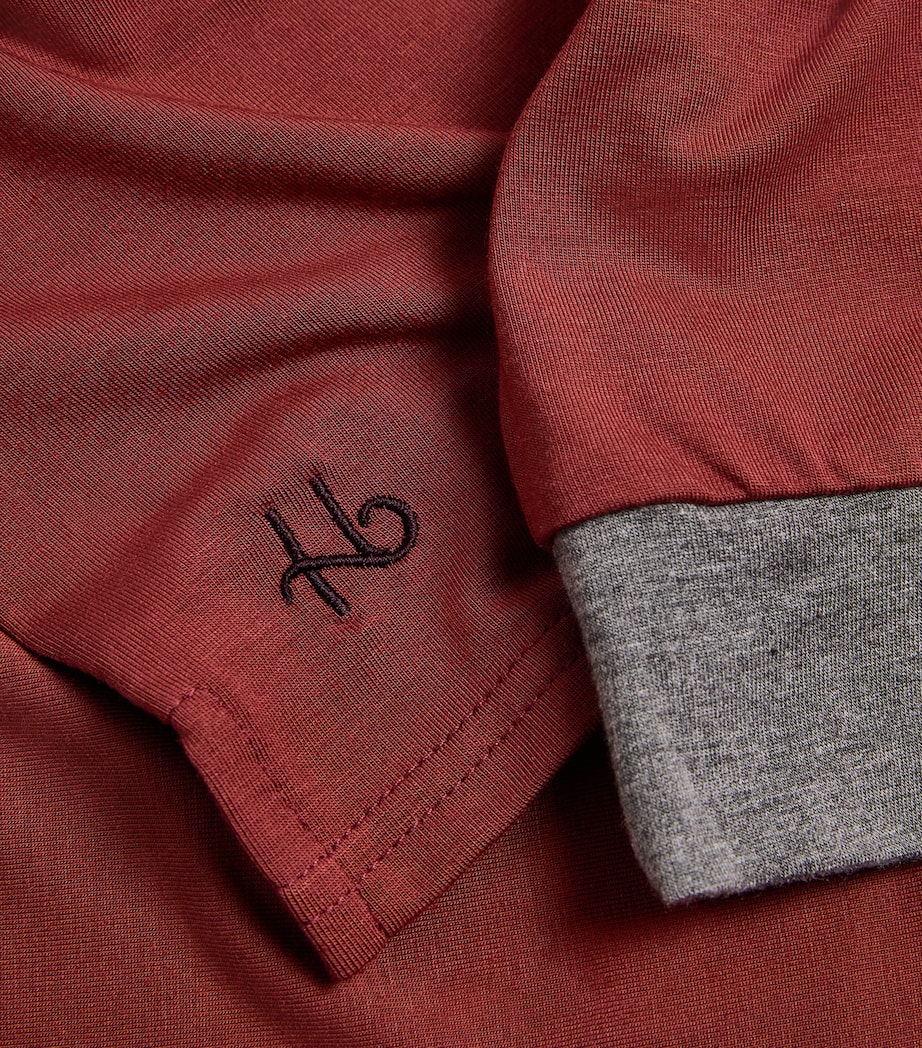 Smart Sleepy Pyjama Top (4-16 Years) CLAY NAVY/MD GREY Image 3