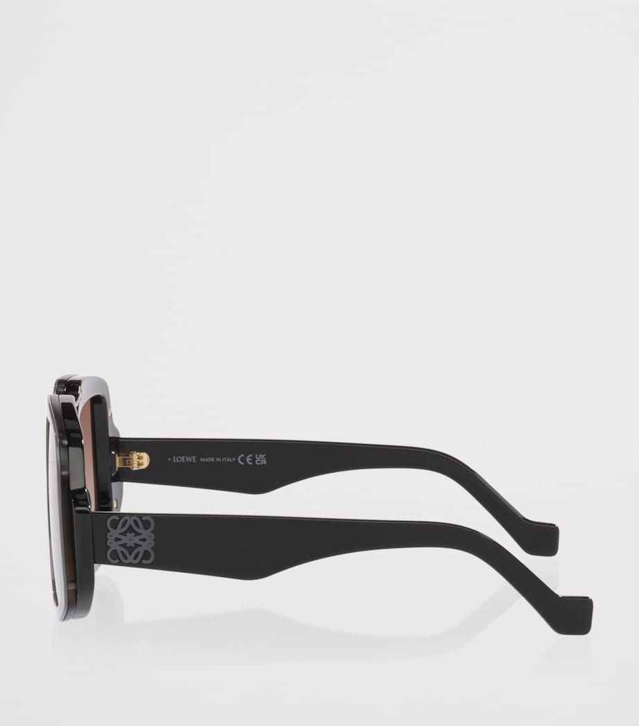 LOEWE Anagram Oversized Square Sunglasses Black Image 3