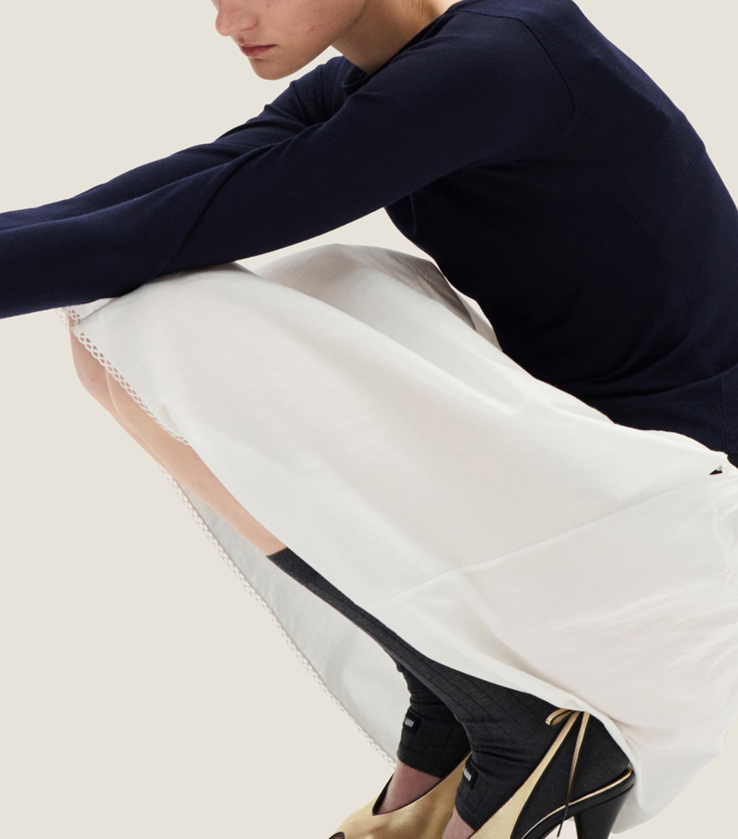 Fleece Wool Logo Sweater F0008 Image 4