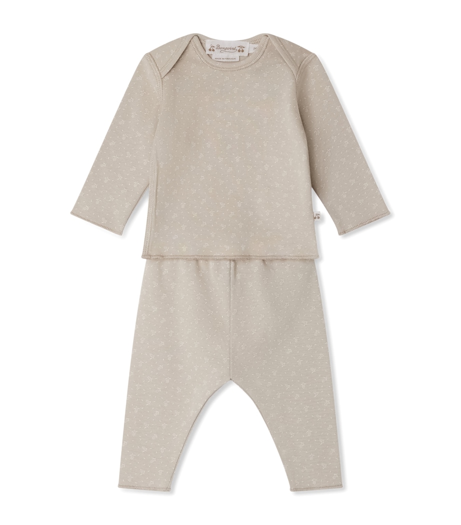 Cotton Timi T-Shirt and Leggings Set (24-36 Months) GRIS CLAIR Image 1