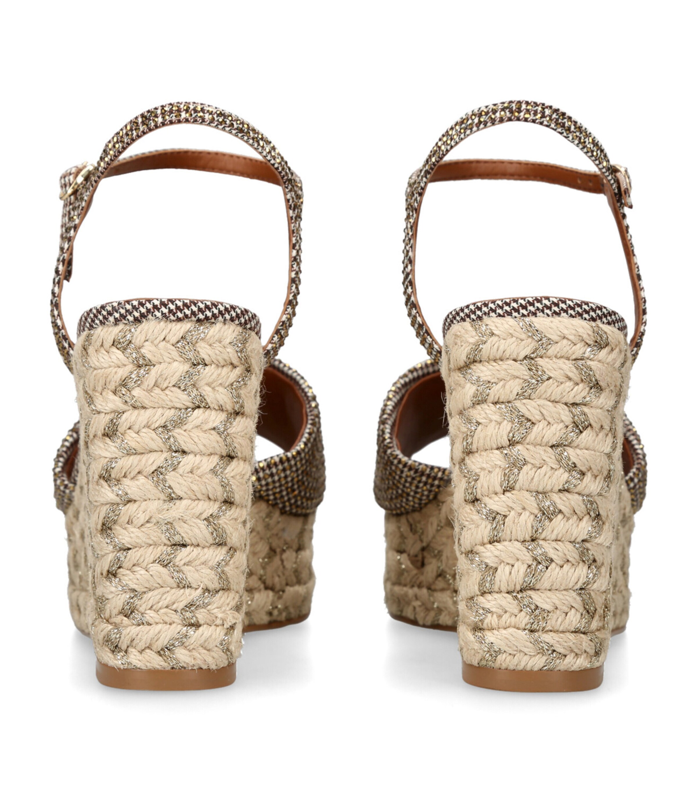 Kurt Geiger London Kensington Wedge Sandals 105 Beige Image 2