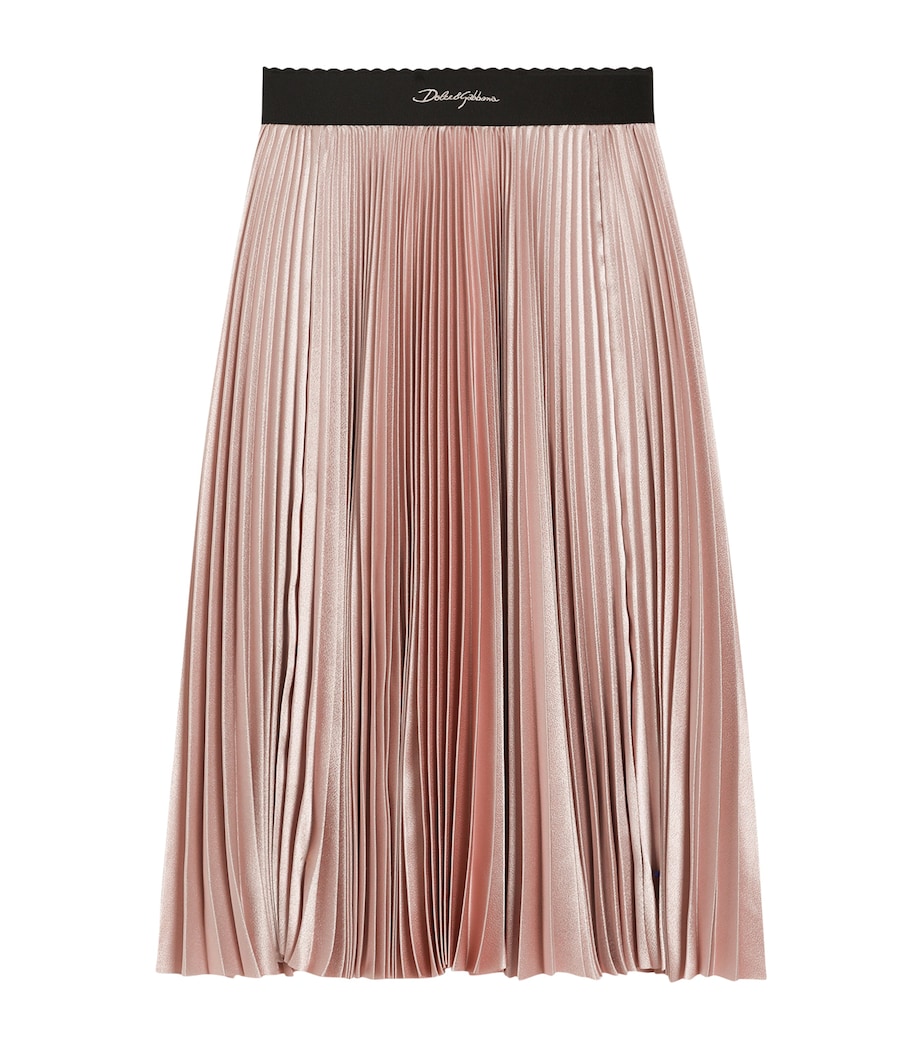 Metallic Pleated Skirt (8-12+ Years) S9000-COMBI COLOUR Image 1