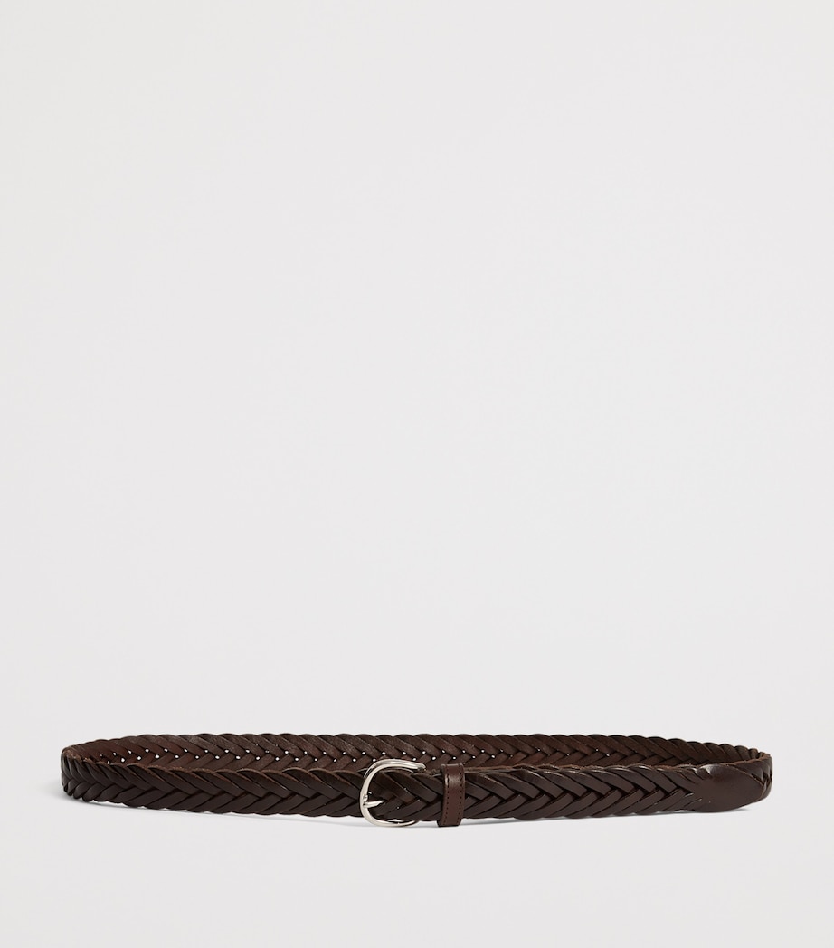 Dunhill Leather Woven Belt Image 2