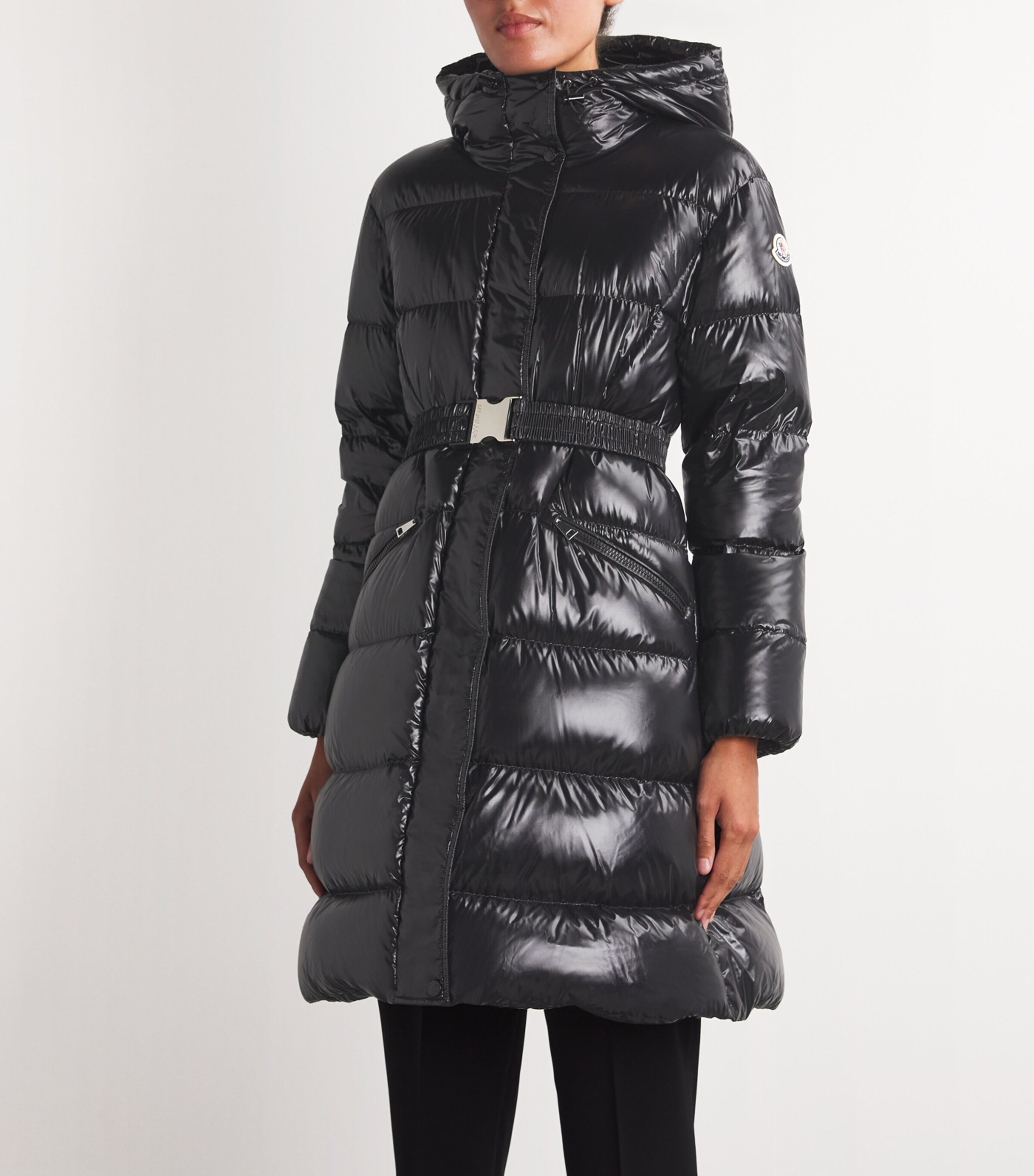 Moncler Down Bellevue Longline Coat Harrods HK