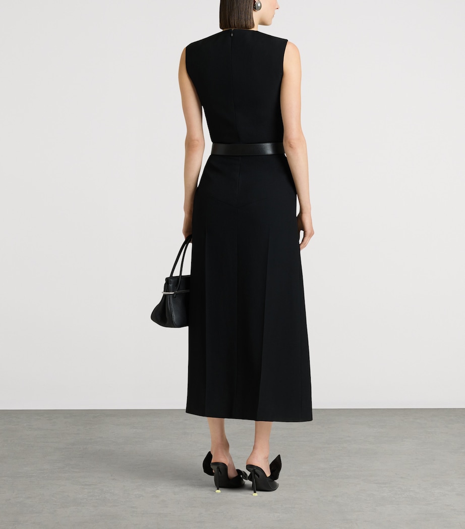 Givenchy Womens Wool Sliced Midi Dress Image 3