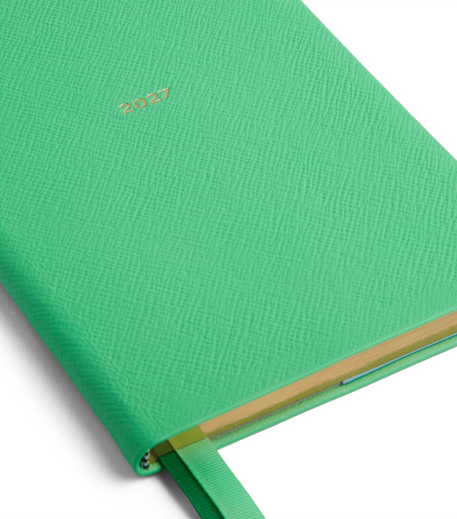 Smythson Leather Soho Weekly Diary 2027 Shamrock Image 5