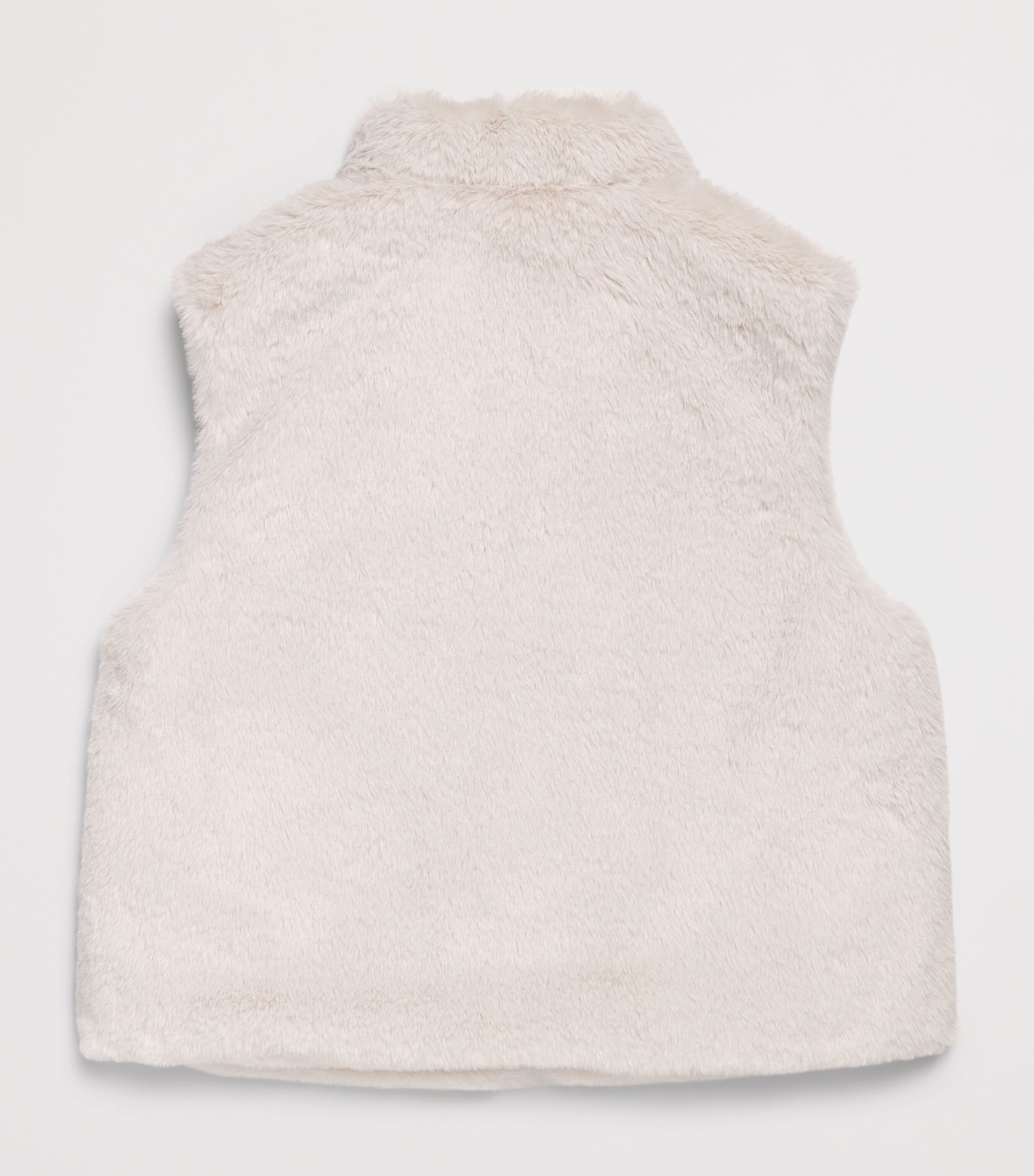 Eleventy Kids Faux Fur Padded Gilet (4-16 Years) Grigio Ghiaccio Image 2