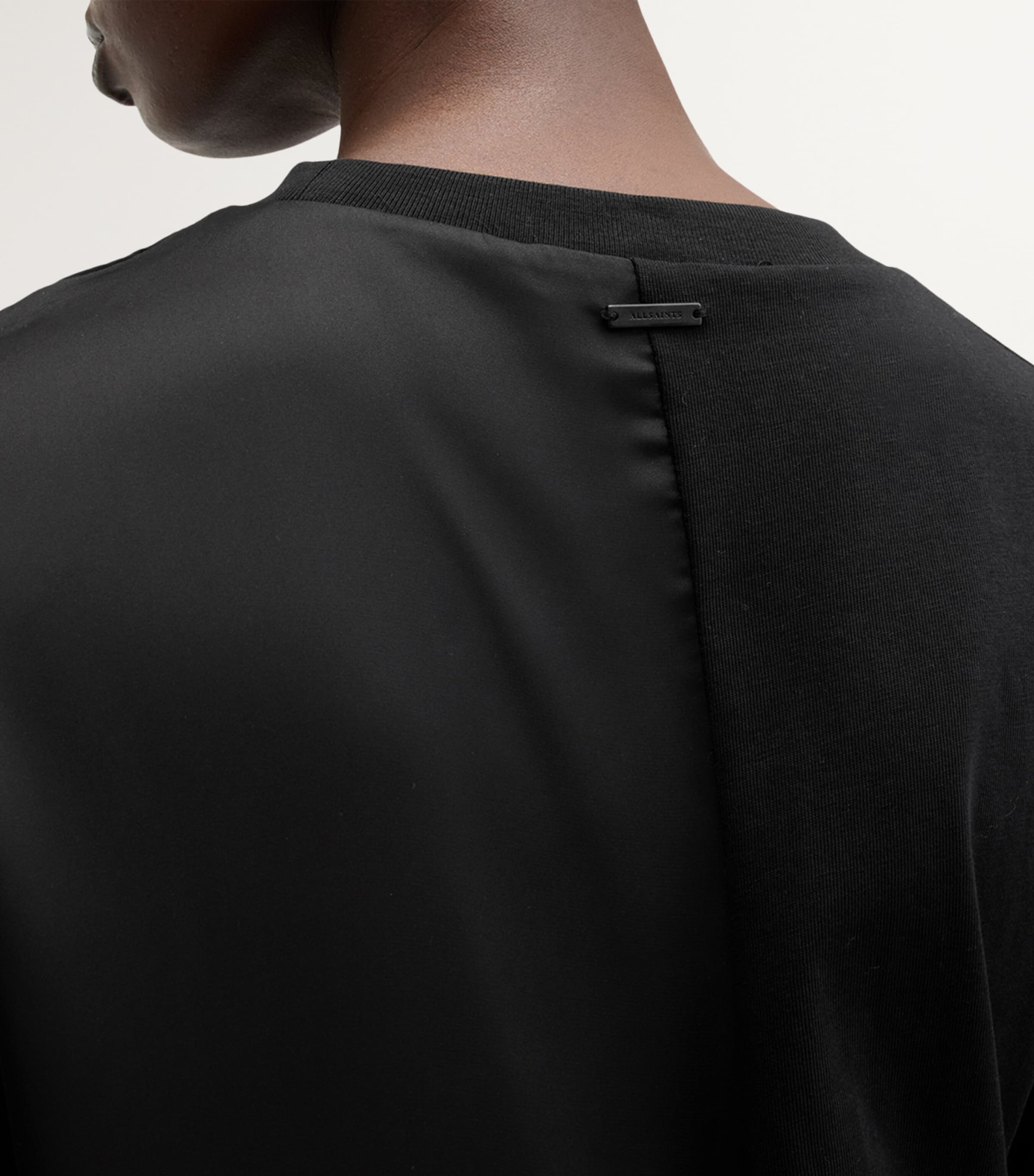 Lana Panelled Mini Dress BLACK Image 9