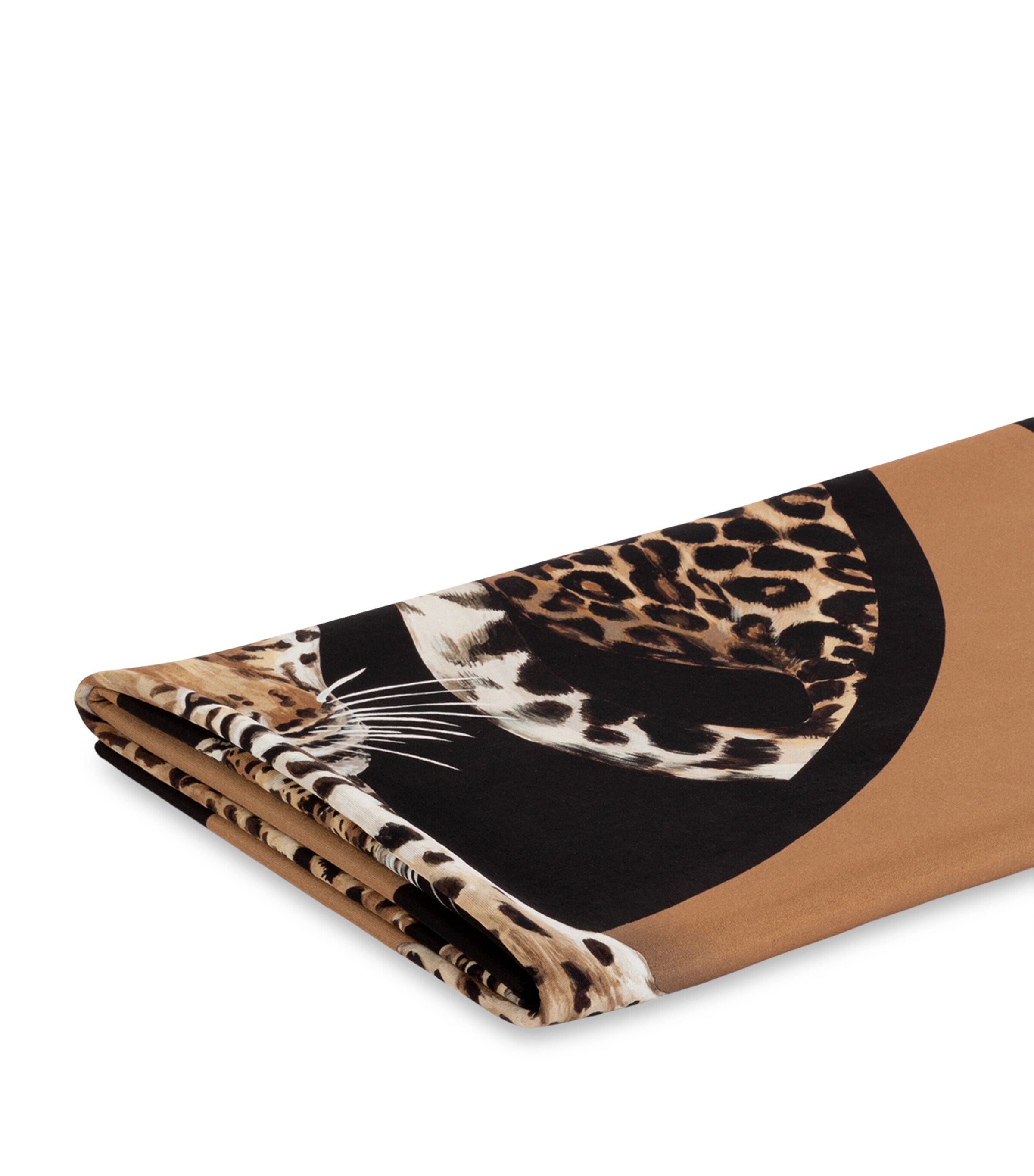 Dolce&Gabbana Casa Silk-Wool Leopard Throw (140cm x 180cm) Leopardi F D Image 4