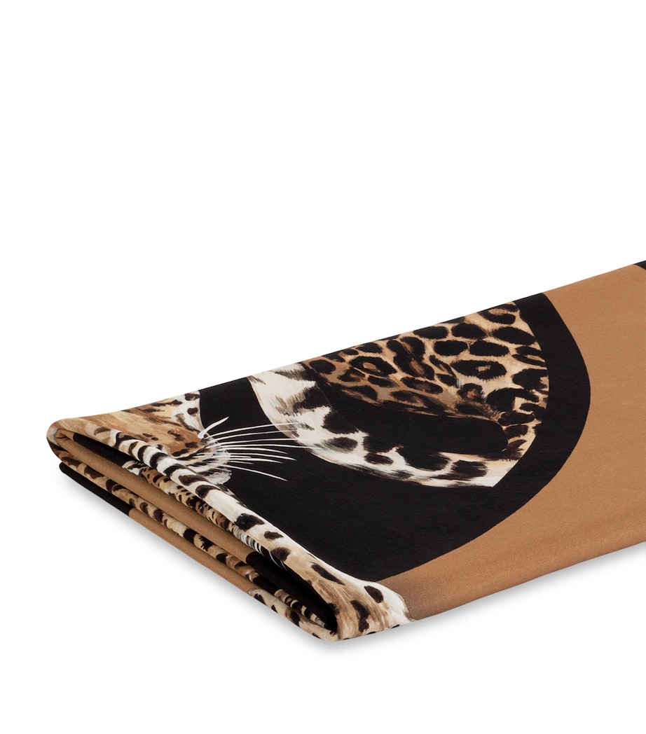 Silk-Wool Leopard Throw (140cm x 180cm) UL012 3 LEOPARDI F D Image 4