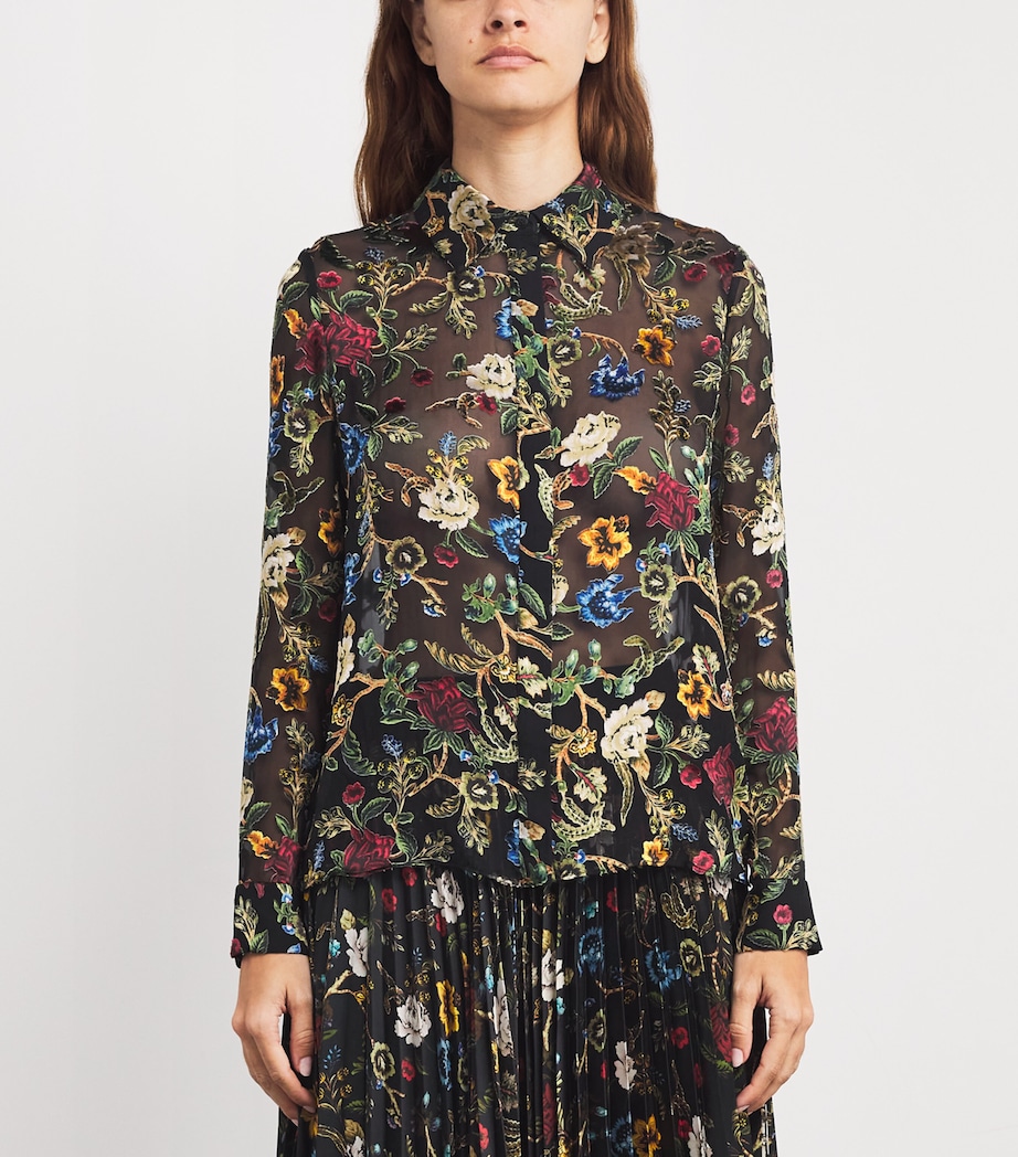 Floral Willa Blouse TPSTR TRLS BLCK J076 Image 3