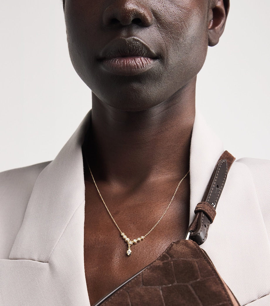 Yellow Gold and Diamond Sophia Necklace YELLOW GOLD Image 2