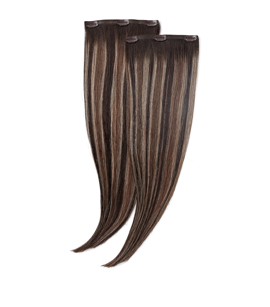 Beauty Works Beauty Works x Huda BARELY THERE Mix & Match Duo Clip-In Hair Extensions (18") Spiced Oud Image 1