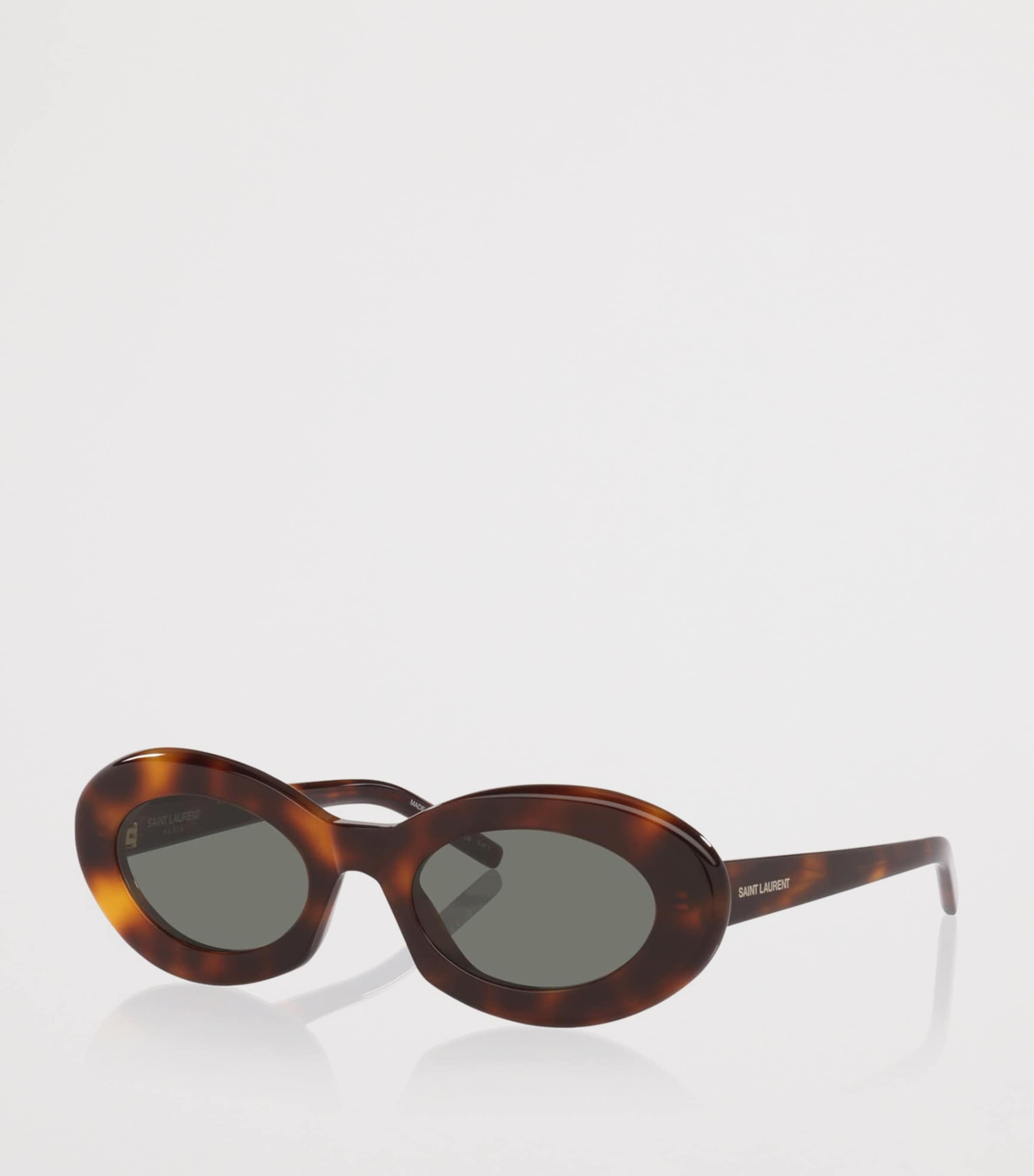 Saint Laurent SL 594 Oval Sunglasses Brown Image 2