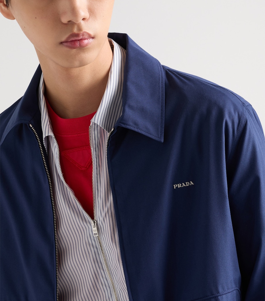 Prada Mens Technical Boxy Zip-Up Jacket Image 3
