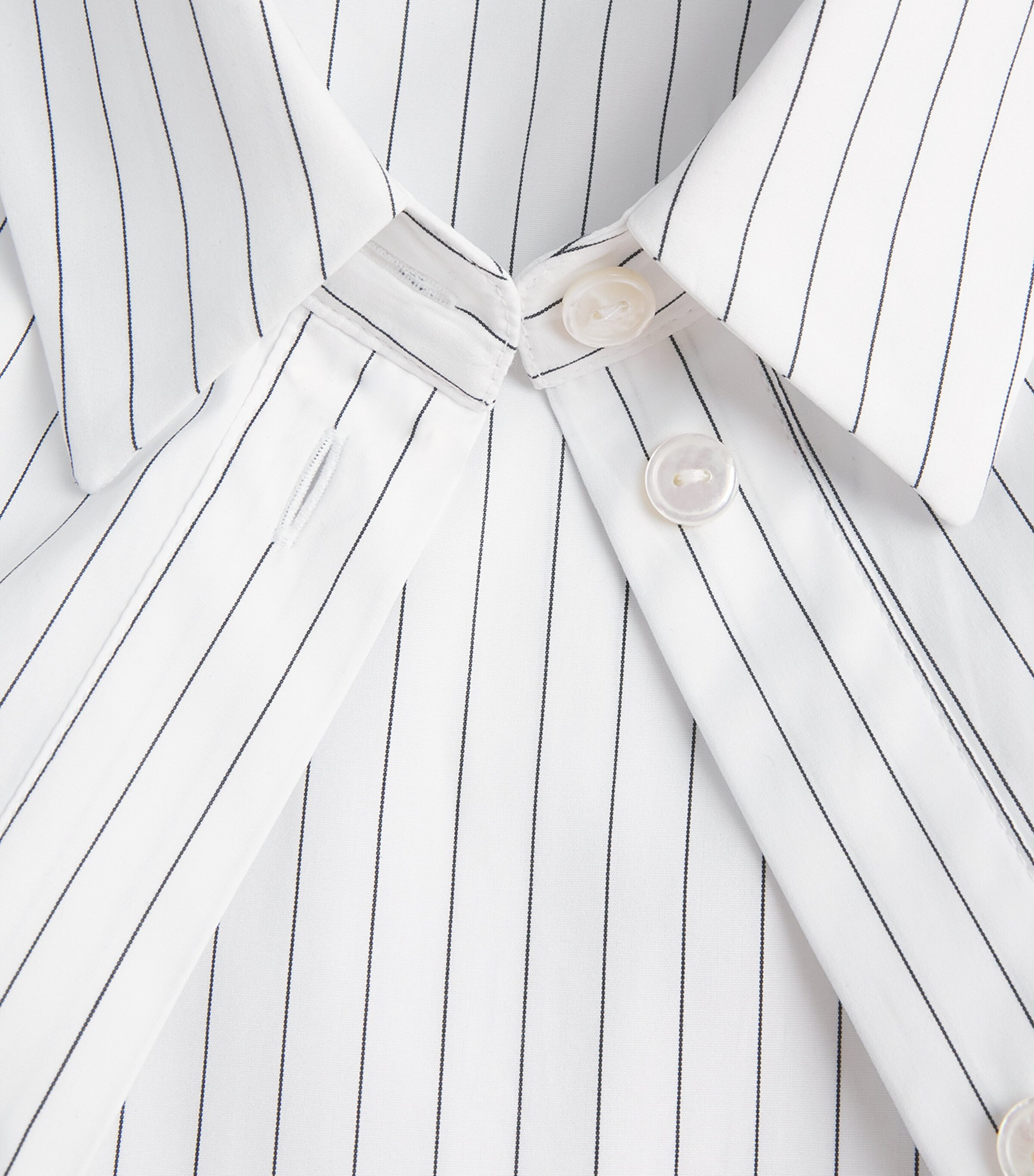 MM Womens Cotton Stripe Shirt Optical White Image 6