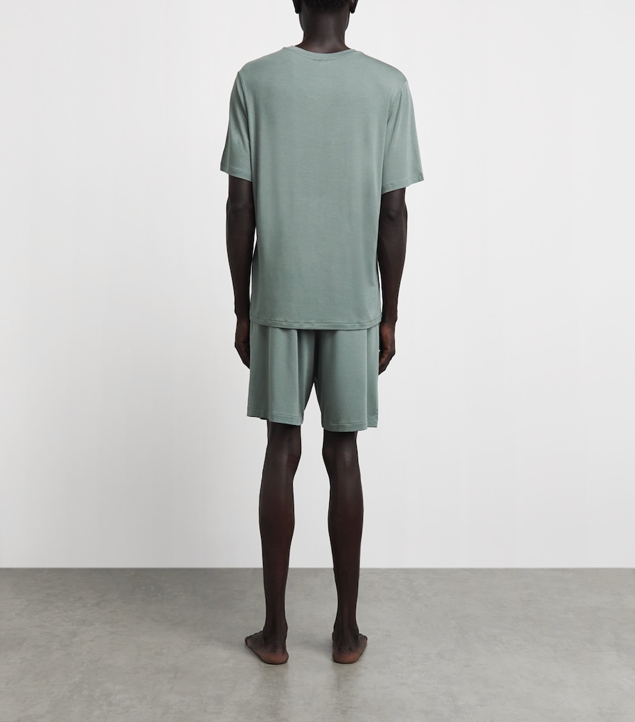 Eberjey Mens Modal Henry Short Pyjama Set Desert Sage Image 4
