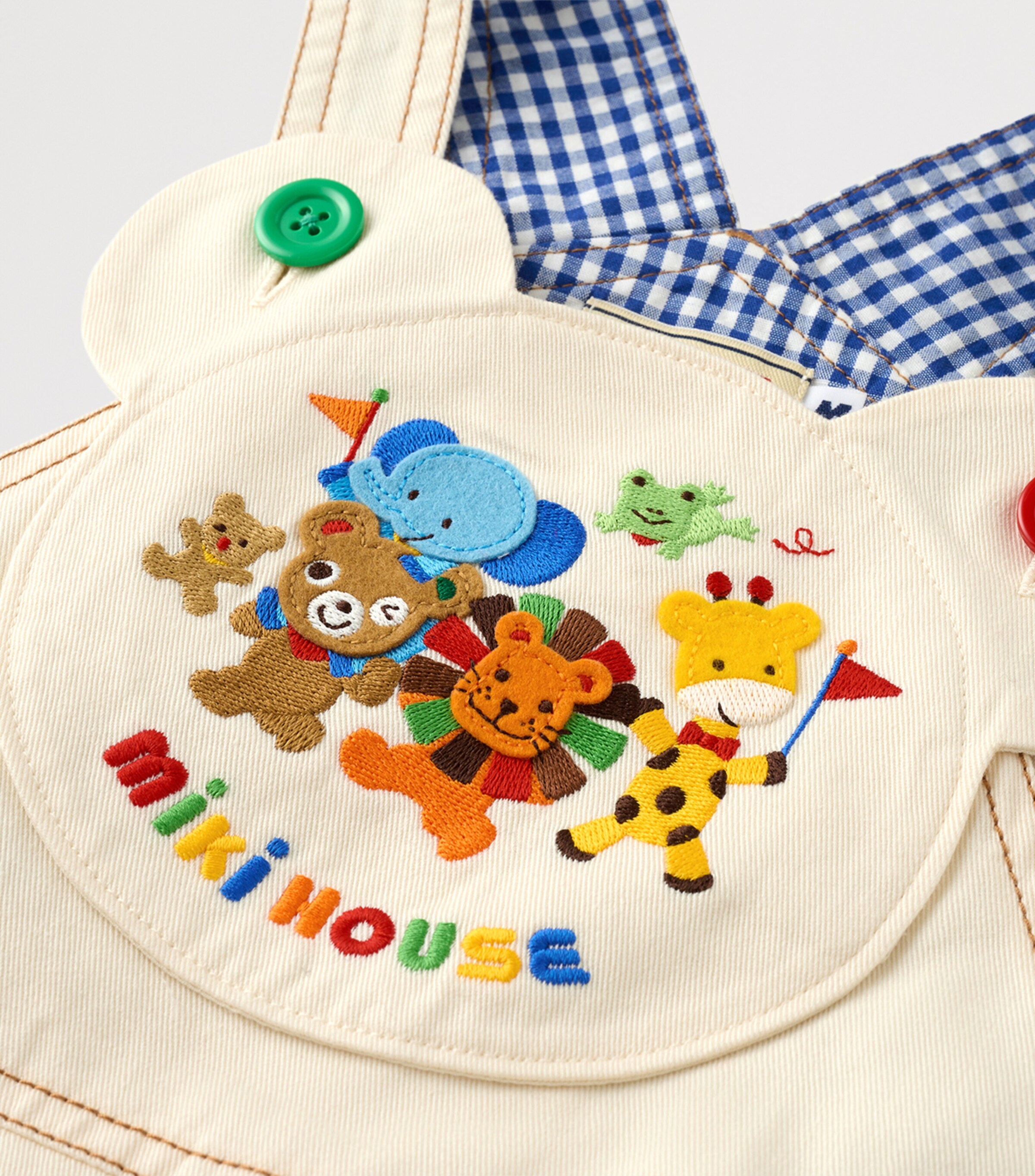 Cotton Animal Dungarees (2-4 Years) 1 Image 9
