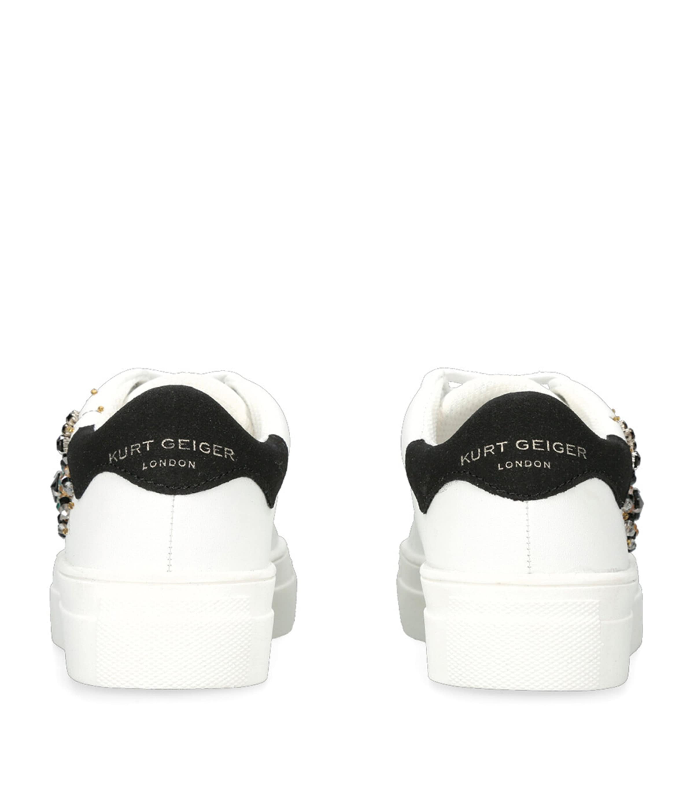 Kurt Geiger London Leather Mini Laney Eye Sneakers White Image 2