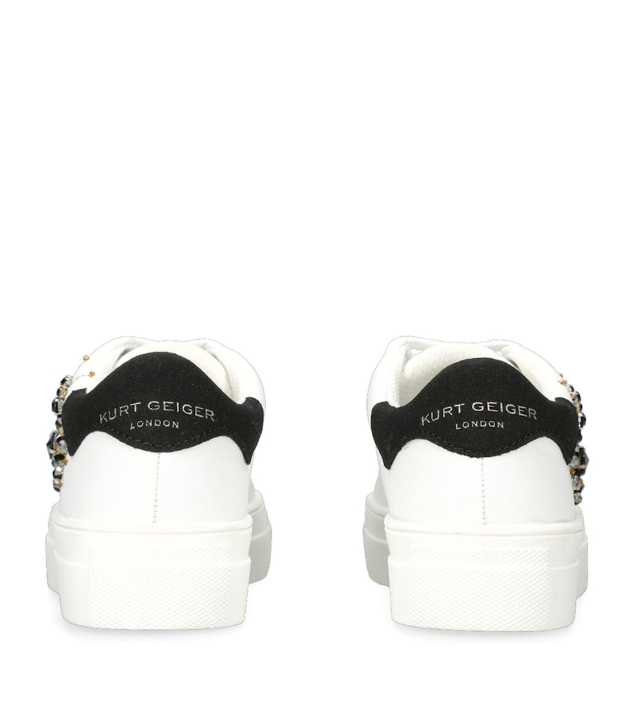 Kurt Geiger London Leather Mini Laney Eye Sneakers White Image 2