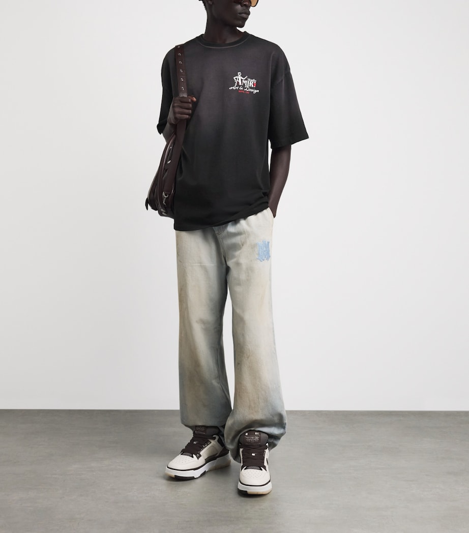 AMIRI Mens Cotton Studio T-Shirt Black Image 2