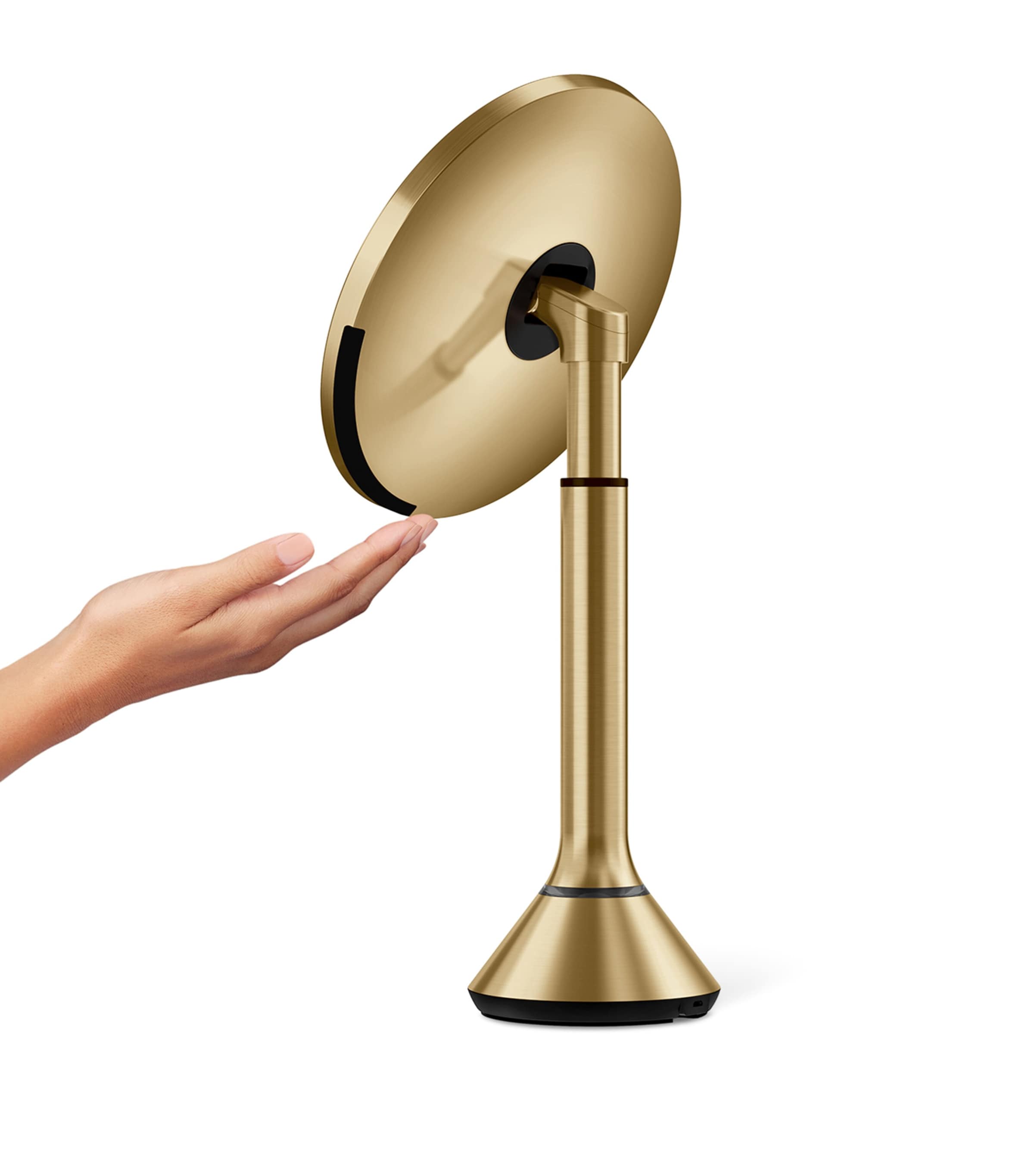 Simplehuman Round Sensor Touch Mirror Brass Stn Steel Image 5