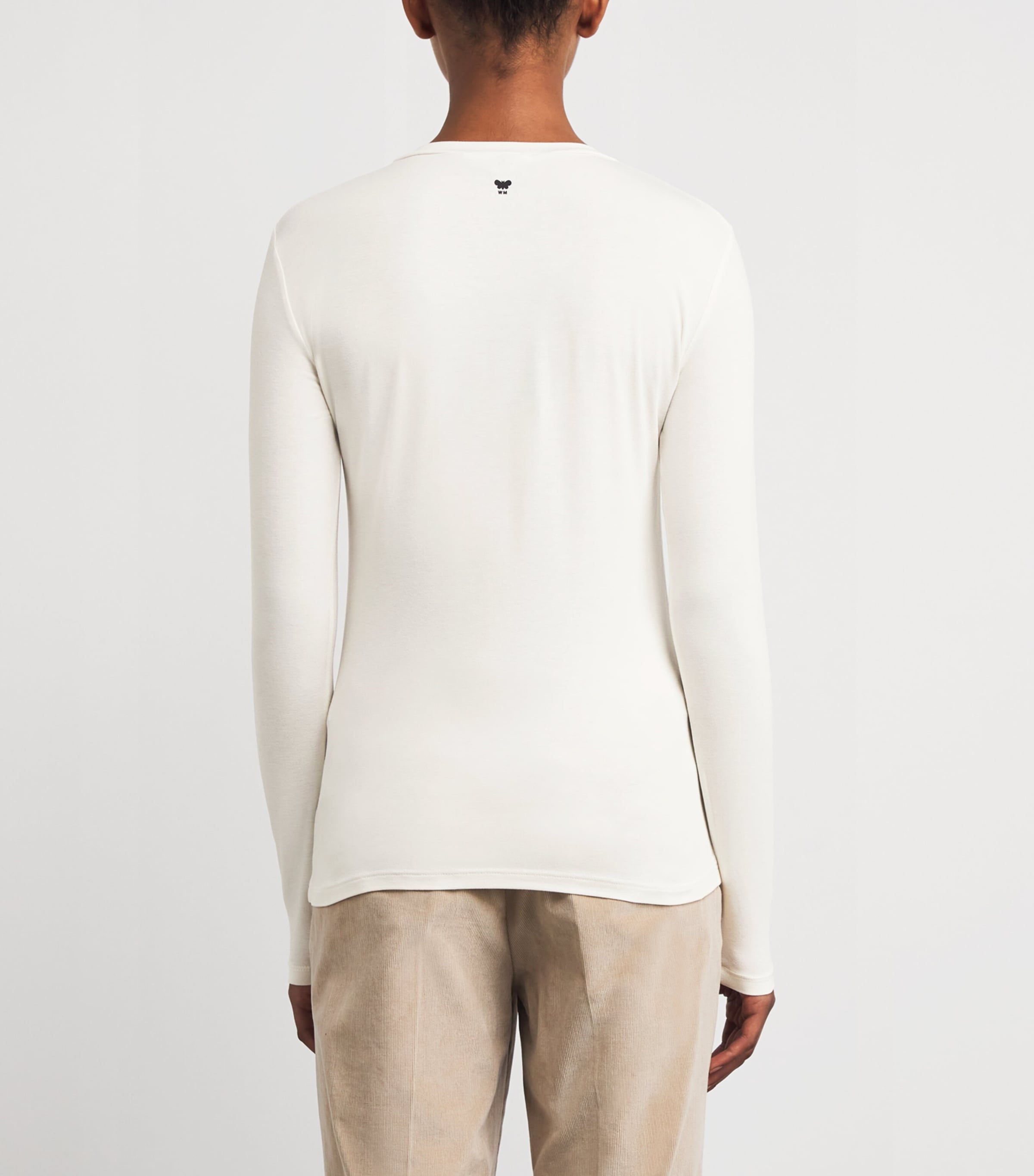 Crew-Neck Long-Sleeve Top ECRU Image 4