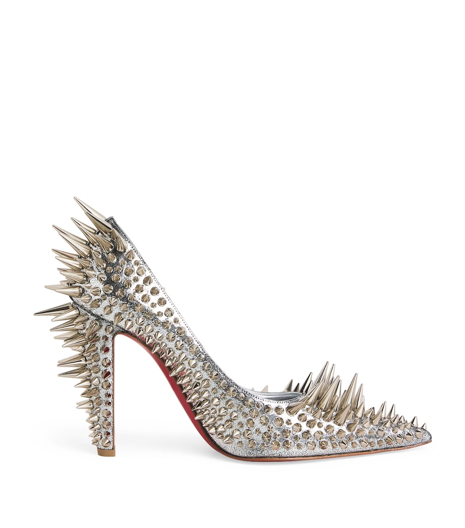 Estepic Laminated Leather Spiked Pumps 100 S211 Image 1