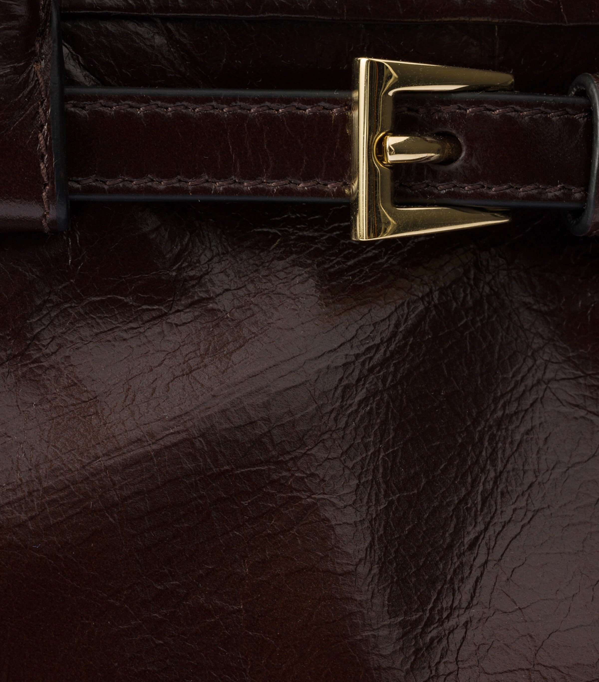 Prada Medium Leather Bonnie Shoulder Bag Brown Image 9