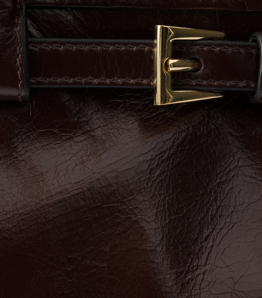 Prada Medium Leather Bonnie Shoulder Bag Brown Image 9
