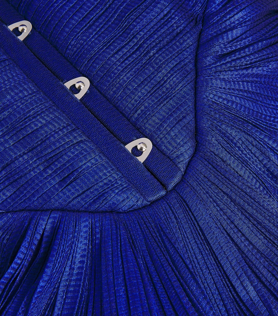 Silk Plissé Susie Maxi Dress GALAXY Image 5