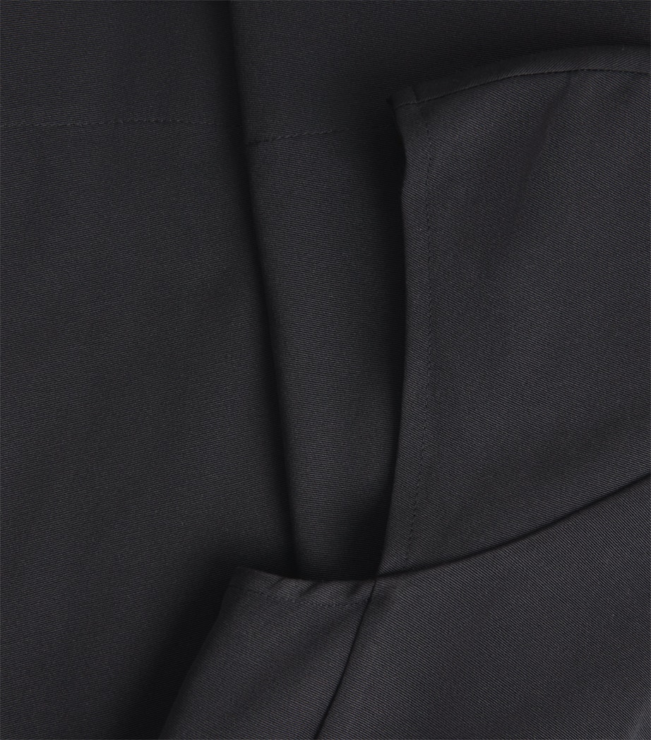 Cotton-Blend Ellie Mini Dress BLACK Image 5