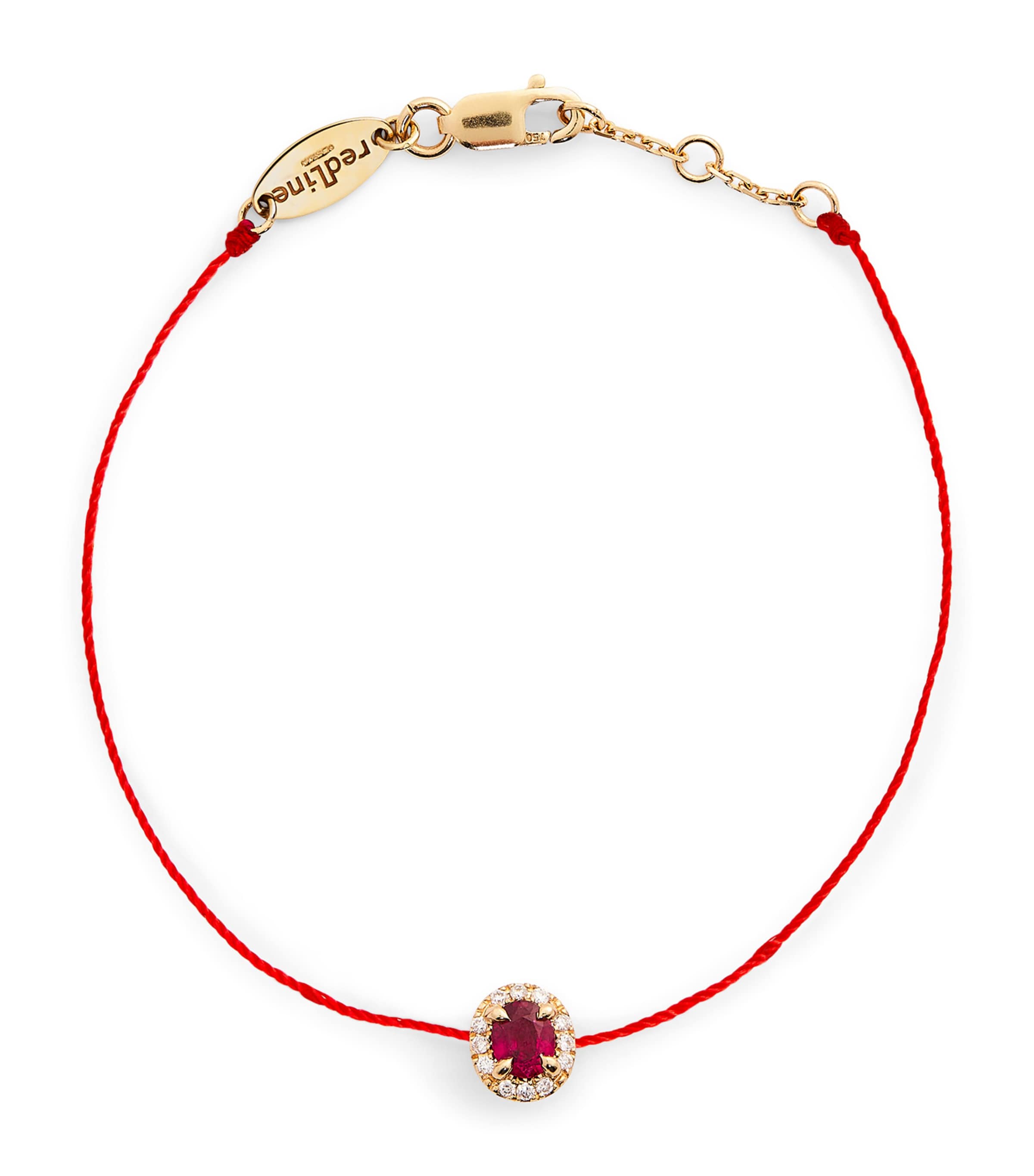 Redline Yellow Gold, Diamond And Ruby Diva Bracelet In Gold