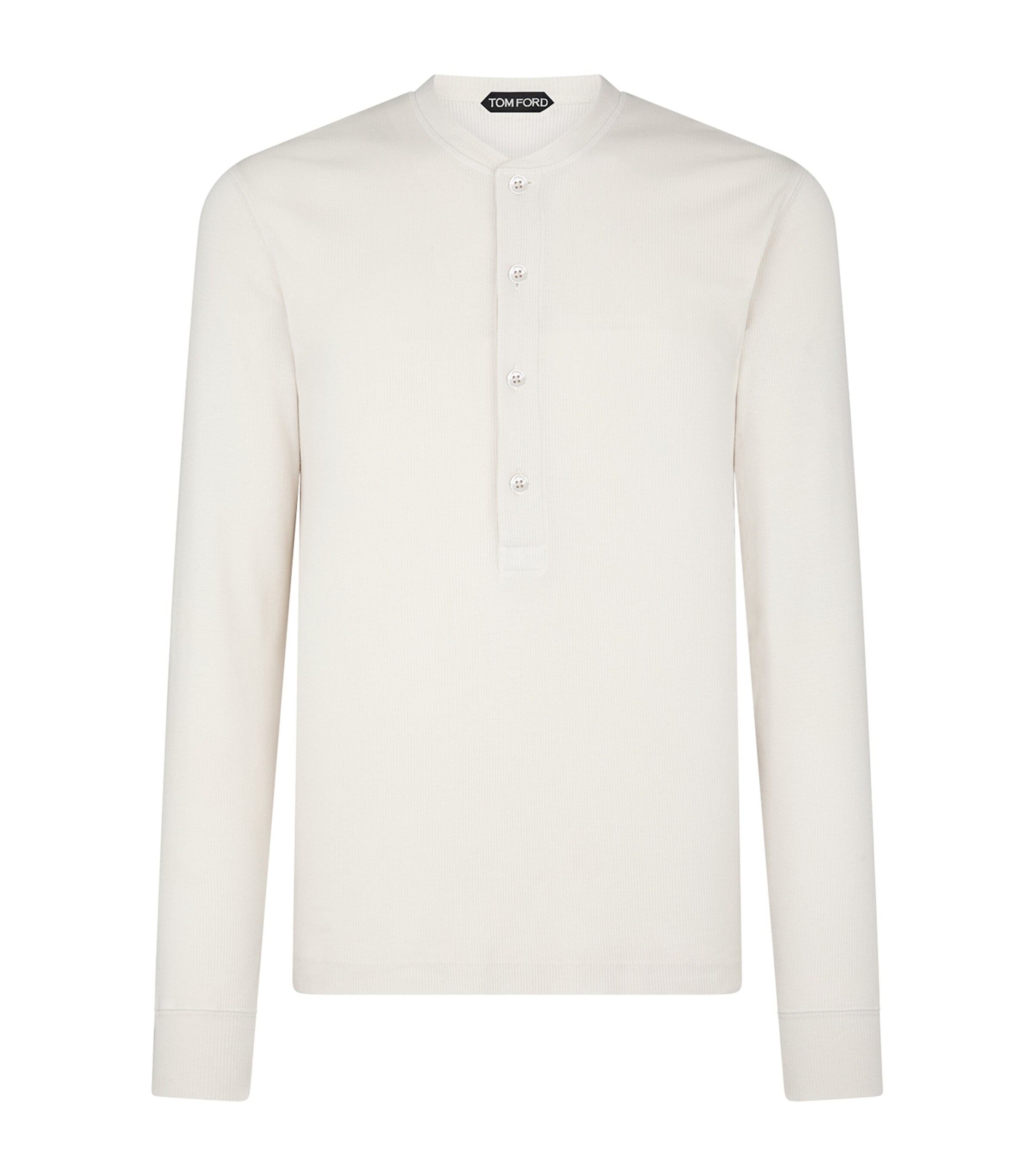 TOM FORD Long-Sleeve Henley Top | Men Clothing | T-Shirts | Long Sleeve T-Shirts | Designers | Tom Ford
