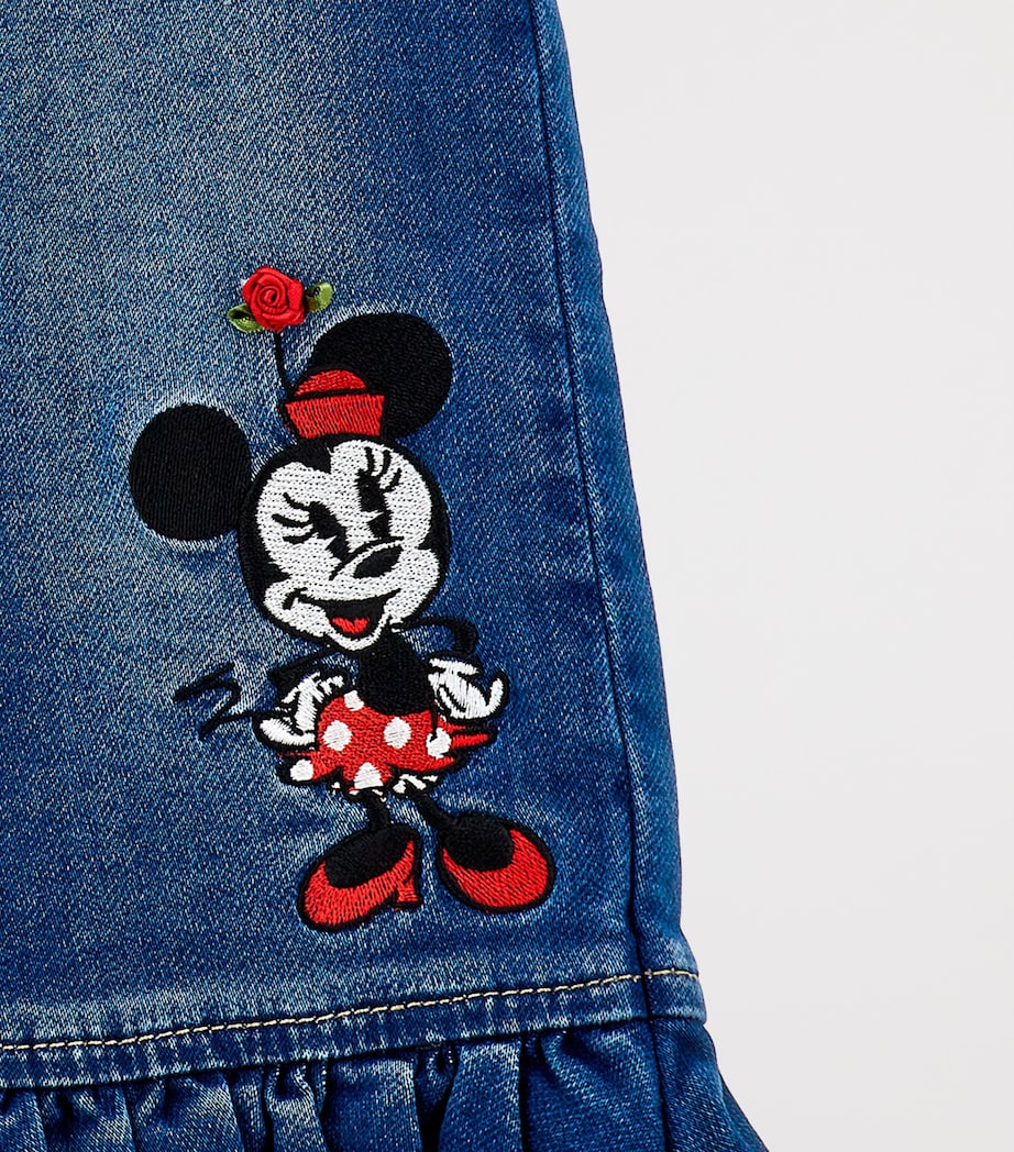 x Disney Ruffled Minnie Jeans (4-10 Years) BLU STONE DENIM Image 3