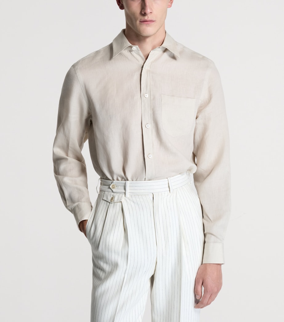 Dunhill Mens Linen Shirt Image 4