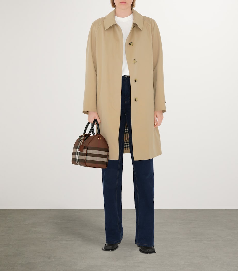 Mini Check Holdall DARK BIRCH BROWN CHK Image 6