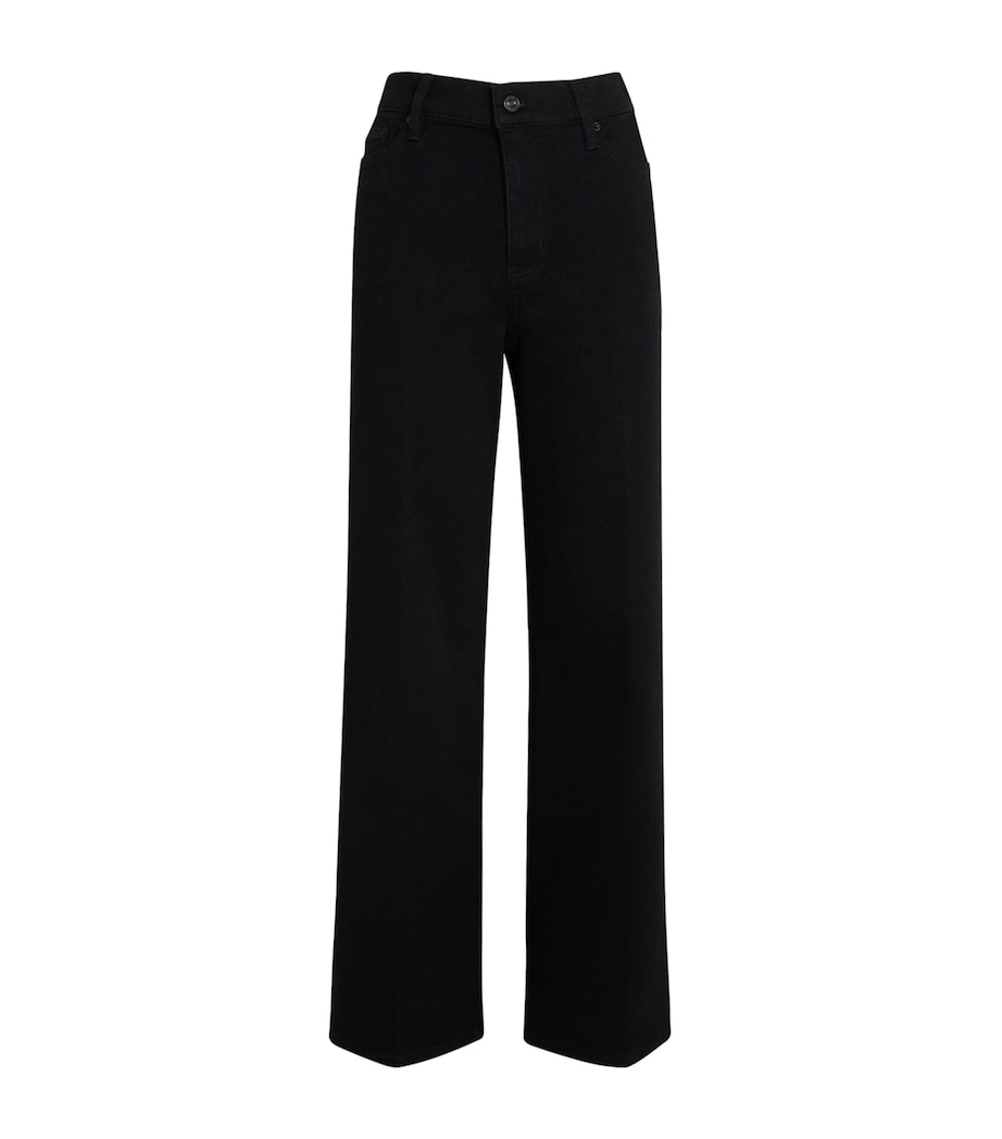 Le Slim Palazzo Wide-Leg Jeans BLACK Image 1