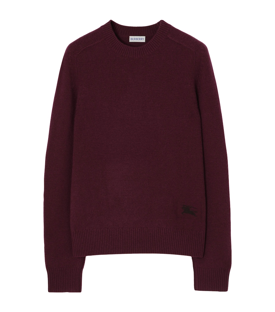 Burberry Womens Cashmere Crew-Neck Sweater Acer Purple Image 1
