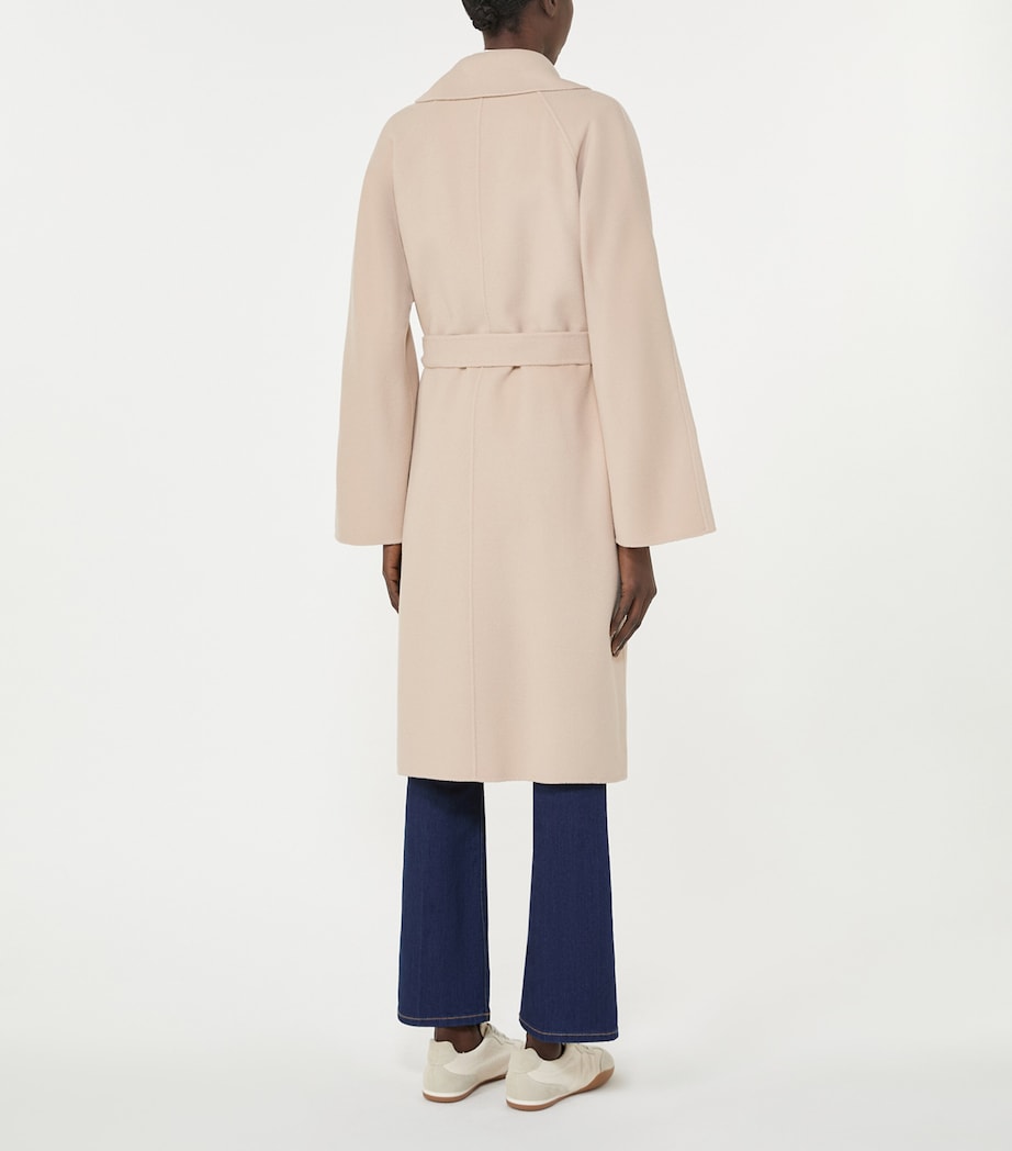 Wool-Blend Belted Coat SAND Image 3